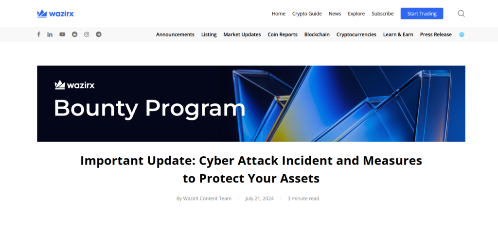 Wazirx Bounty Program